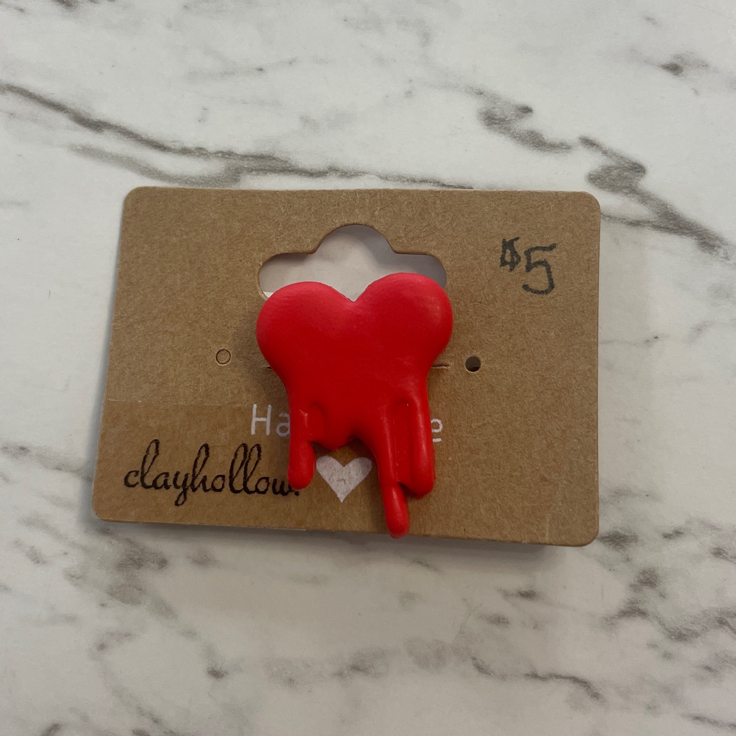 Dripping Heart Croc Charm